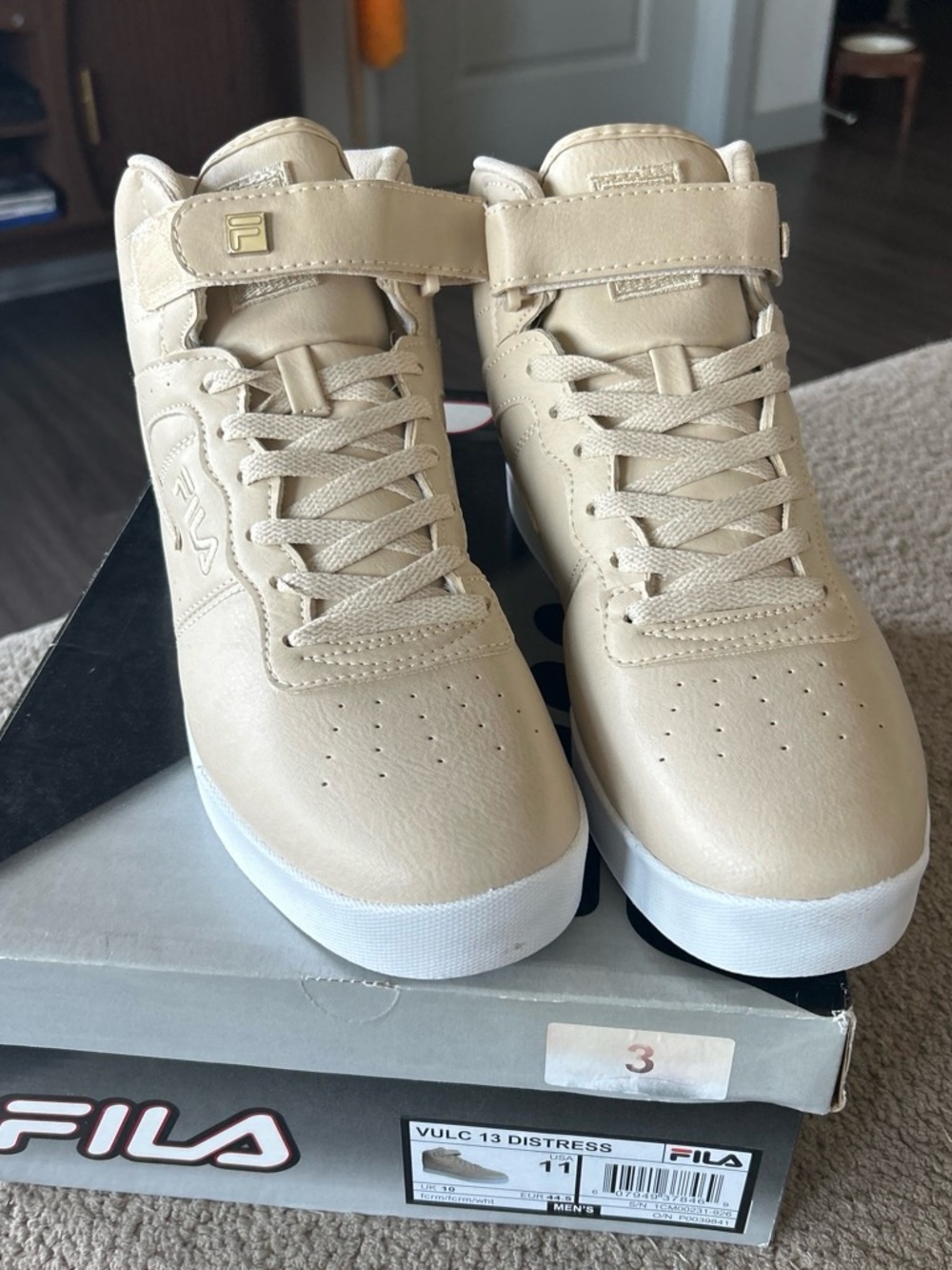 FILA Women's High-Top Sneakers in Cream